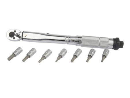 BRÜDER MANNESMANN Kit de clé dynamométrique 1/4', 8 pièces