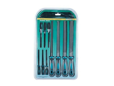 BRÜDER MANNESMANN Kit de limes d'atelier, 10 pièces, blister