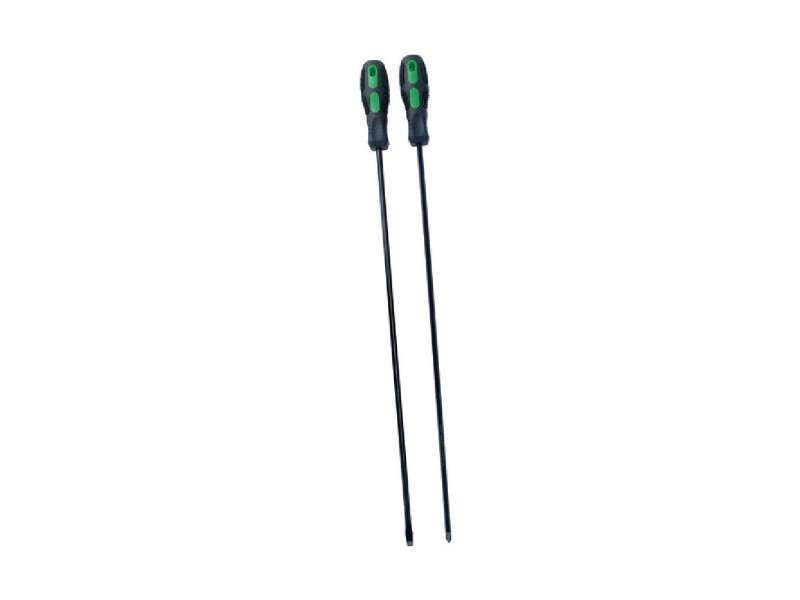 BRÜDER MANNESMANN Kit de tournevis 'Extra long', 2 pièces