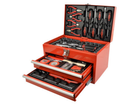 BRÜDER MANNESMANN Jeu d'outils, 155 pièces, caisse à outils