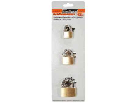BRÜDER MANNESMANN Jeu de cadenas, 3 pièces, anse courte