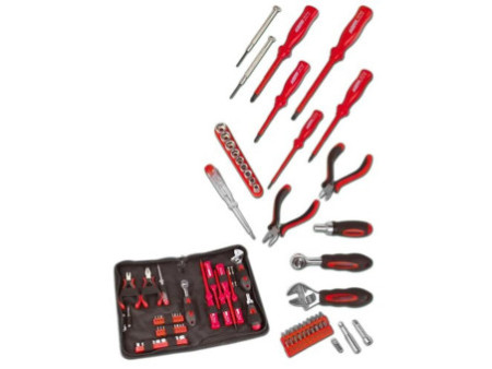 BRÜDER MANNESMANN Kit d'outils pour électronique, 45 pièces