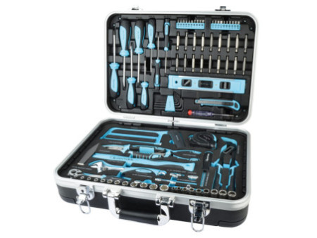 QUANTOOL Jeu d'outils, mallette de 98 pièces