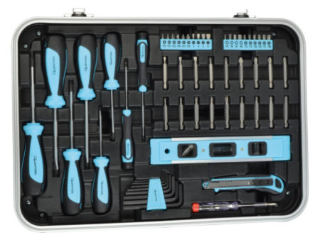 QUANTOOL Jeu d'outils, mallette de 98 pièces
