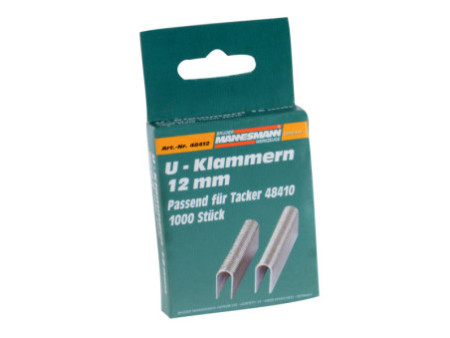 BRÜDER MANNESMANN Agrafes, 12 mm, forme en U