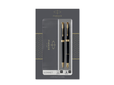 PARKER Set de stylos SONNET Laque Noire G.T.