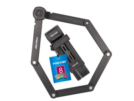 FISCHER Cadenas pliable pour vélo avec support