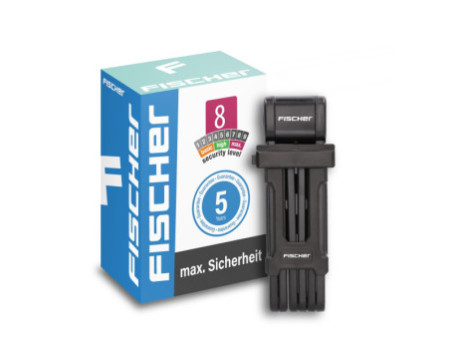 FISCHER Cadenas pliable pour vélo avec support