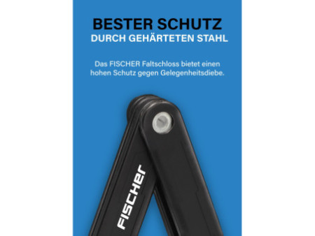 FISCHER Cadenas pliable pour vélo avec support