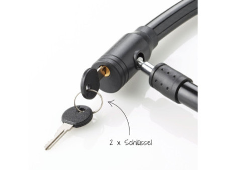 FISCHER Câble antivol, longueur: 800 mm, noir