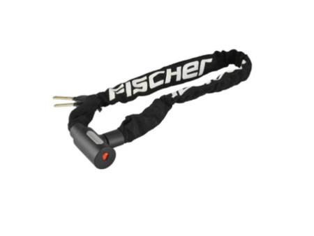 FISCHER Chaîne antivol pour vélo, longueur: 900 mm, noir