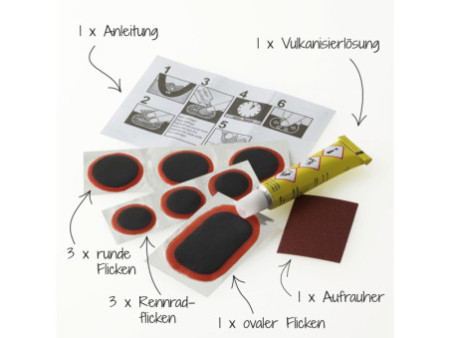FISCHER Kit de réparation pour vélo, 9 pièces