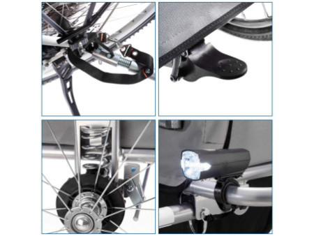 FISCHER Remorque de vélo pour enfants Komfort, noir / vert