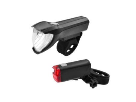 FISCHER Kit d'éclairage LED pour vélo 40/20/10 Lux