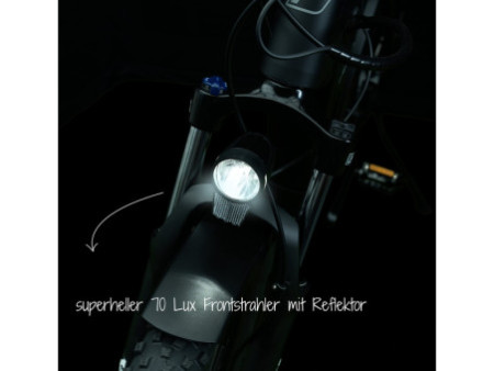 FISCHER Feu avant LED dynamo 70 Lux