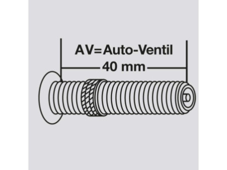 FISCHER Chambre à air de vélo, valve auto, 27,5'(69,85 cm)