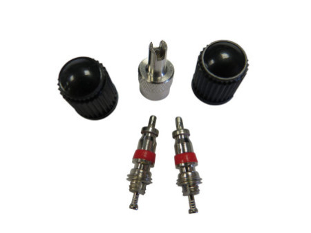 FISCHER Kit de valves voiture pour vélo, 5 pièces