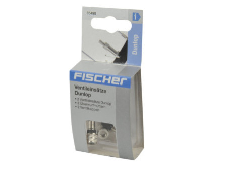FISCHER Kit de valves pour vélo Dunlop, 6 pièces