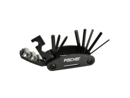FISCHER Kit multifonctions de réparation de vélo, 14 pièces
