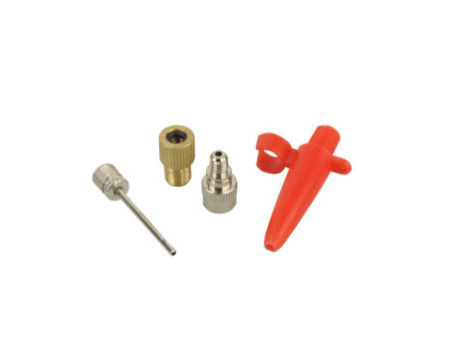 FISCHER Set d'adaptateurs pour pompe à air de vélo, 4 pièces