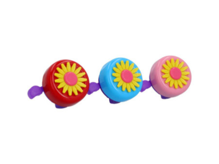 FISCHER Sonnette pour guidon de vélo motif Fleur, assorti