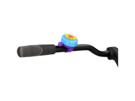 FISCHER Sonnette pour guidon de vélo motif Fleur, assorti