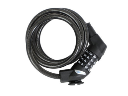 FISCHER Câble antivol pour vélo, longueur : 1.200 mm, noir