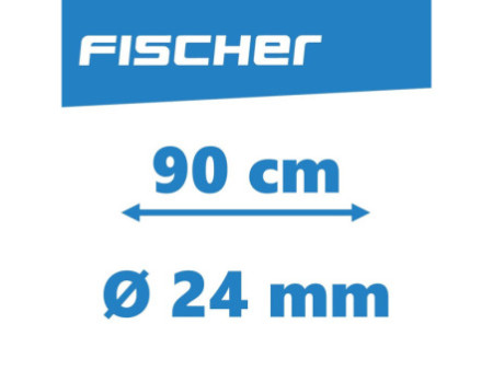 FISCHER Chaîne antivol pour vélo à maillons blindés, noir