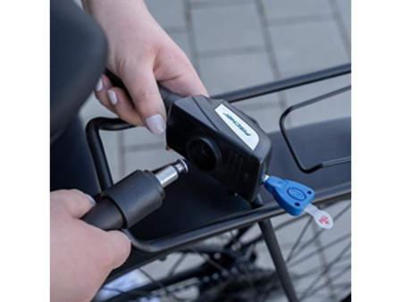 FISCHER Chaîne antivol pour vélo à maillons blindés, noir