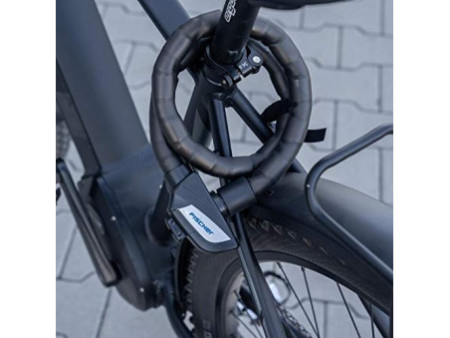 FISCHER Chaîne antivol pour vélo à maillons blindés, noir
