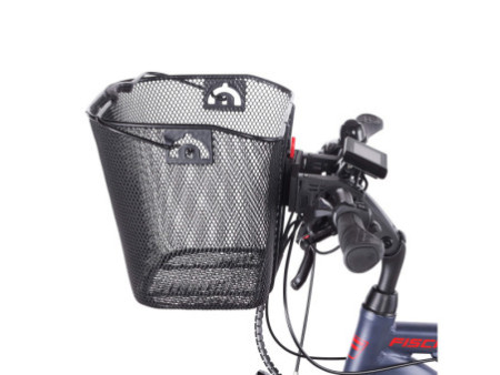 FISCHER Panier sur guidon pour vélo électrique, noir