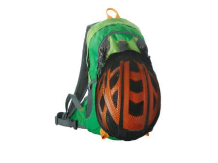 FISCHER Sac à dos avec filet pour casque, vert/gris