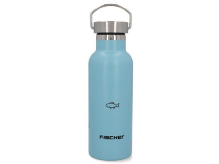 FISCHER Gourde pour cycliste Boy, acier inoxydable, bleu