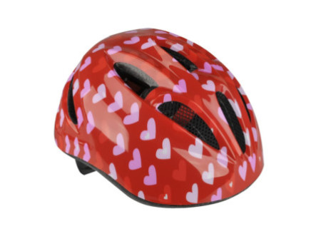 FISCHER Casque de vélo pour enfants 'Coeurs', taille: XS/S