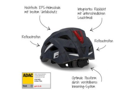 FISCHER Casque de vélo 'Urban Plus Brooklyn', taille: L/XL