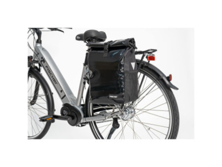 FISCHER Sacoche de vélo type coursier, noir