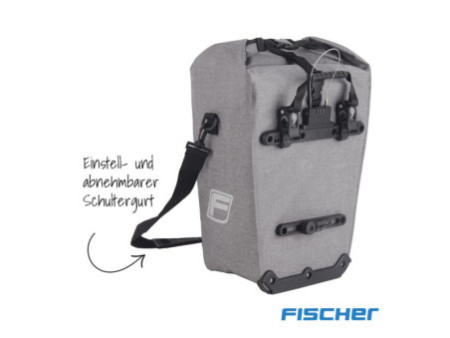 FISCHER Sacoche de vélo City, gris