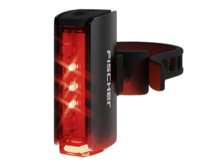 FISCHER Feu arrière LED pour vélo rechargeable PLUS TWIN