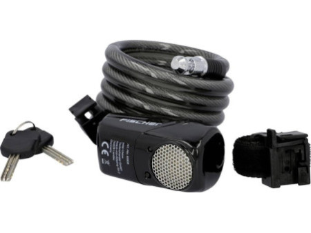 FISCHER Antivol spirale avec alarme, longueur: 1.200 mm