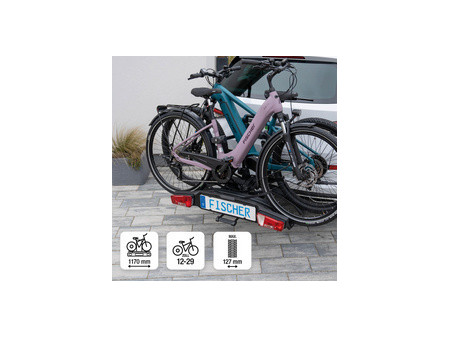 FISCHER Rail additionnel pour porte-vélos Roadline Black