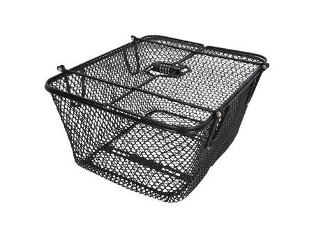 FISCHER Panier pour porte-bagages de vélo PLUS Safe, noir