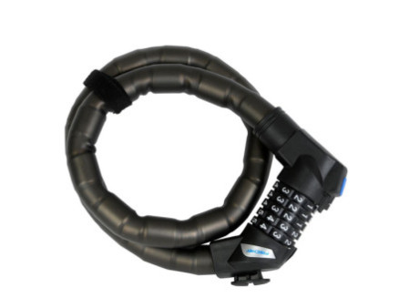 FISCHER Chaîne antivol pour vélo, longueur: 900 mm, noir