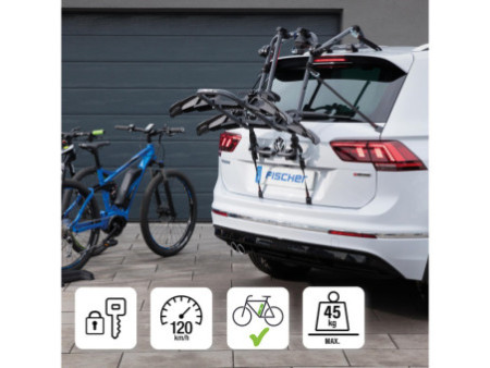 FISCHER Porte-vélos hayon, pour 2 vélos/VAE