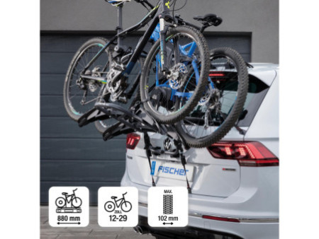 FISCHER Porte-vélos hayon, pour 2 vélos/VAE