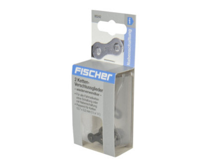 FISCHER Attache rapide pour chaîne de vélo, 1/2 x 1/8