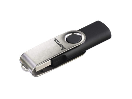 hama Clé USB 2.0 'Rotate', 8 GB, noir/argent