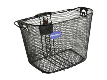 FISCHER Panier pour guidon de vélo, fixation rapide, noir