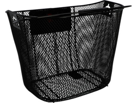 FISCHER Panier pour guidon de vélo, fixation rapide, noir