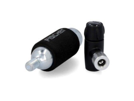 FISCHER Pompe à air pour vélo et cartouche CO2