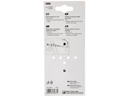 FISCHER Serrage rapide pour collier de selle, noir